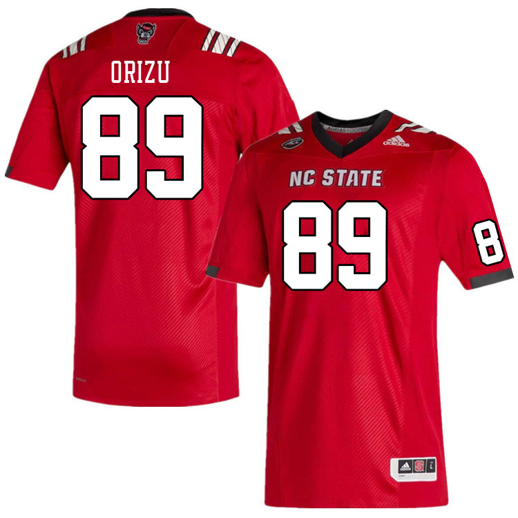 Men #89 Odera Orizu NC State Wolfpack College Football Jerseys Stitched Sale-Red